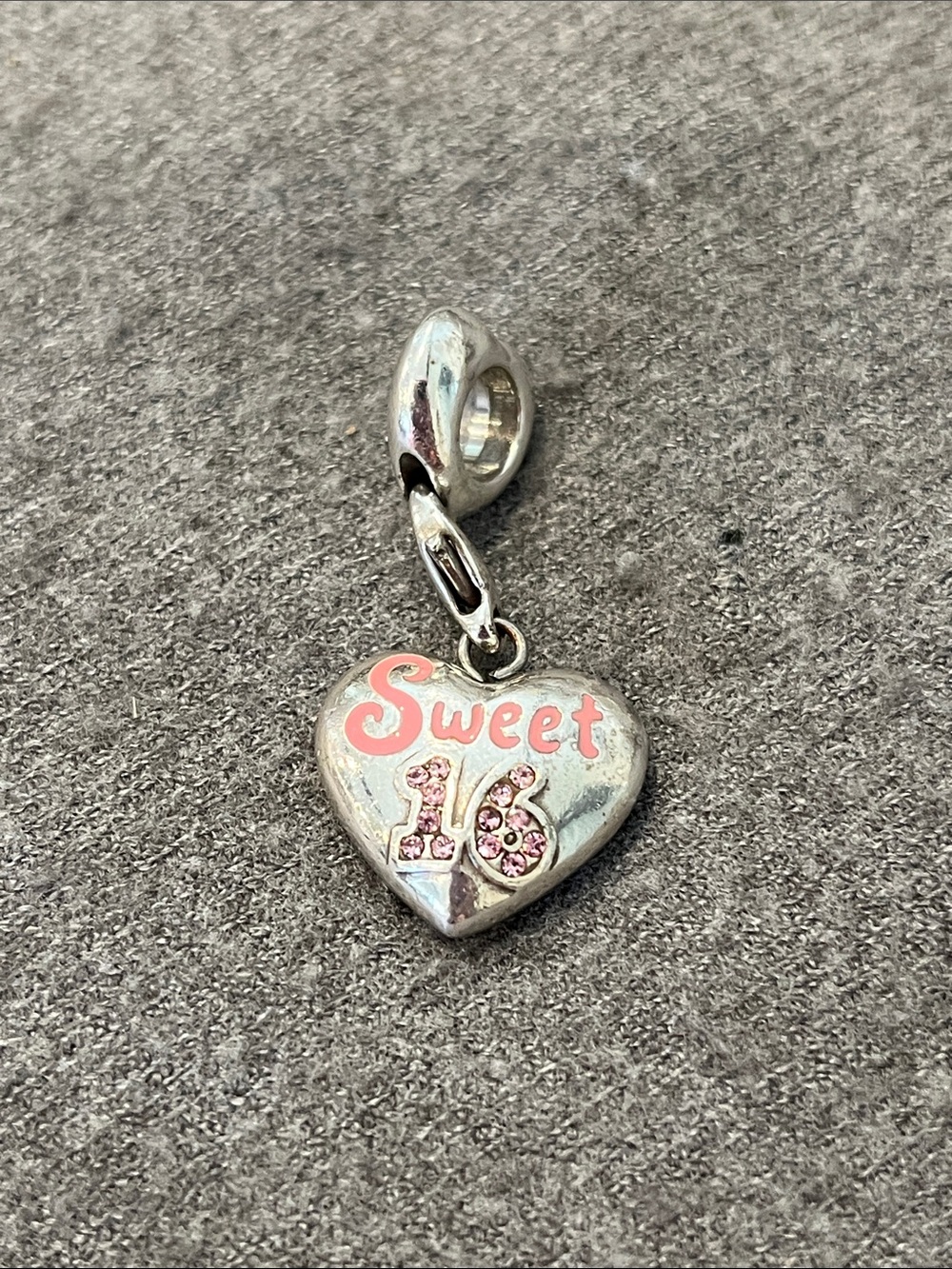 Brighton Sweet 16 Charm On Sliding Heart Bead